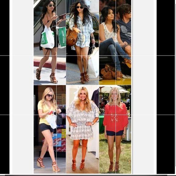 Cynthia Vincent Jagger Zipper Front Buckle Wedge NWT - Picture 4 of 9